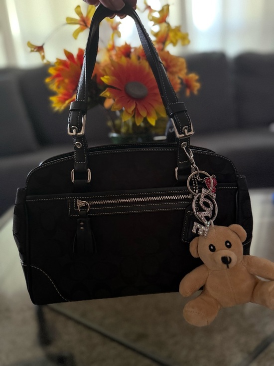 Coach Handbags - Coach Black Signature Satchel (or Boston Bag